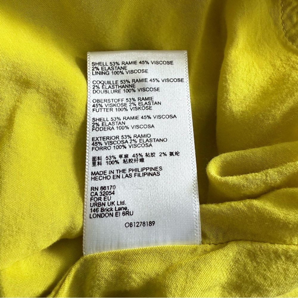 Anthropologie Maeve Lorraine Yellow Cutout Swing Mini Dress XS Summer Vacation - Picture 11 of 14